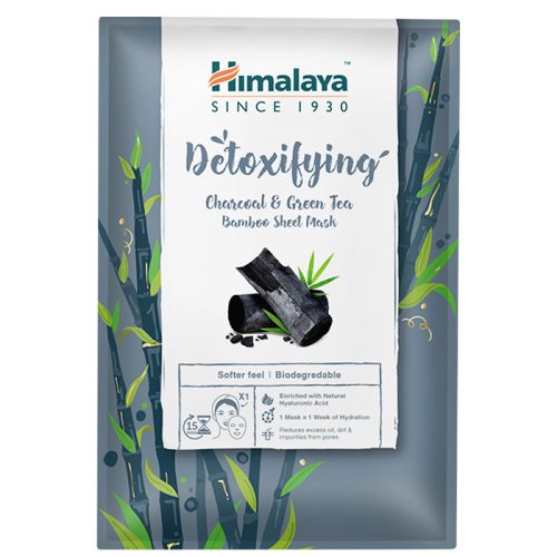 Himalaya Méregtelenítő textilmaszk aktív szénnel és zöld teával 30ml