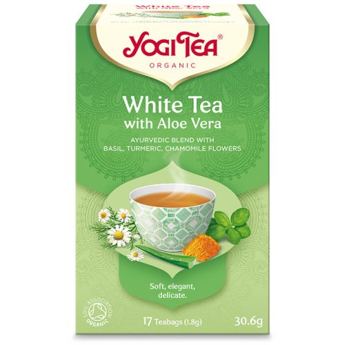 Yogi Tea® Bio Fehér tea aloe verával (szépséghibás)