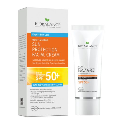 BIOBALANCE VÍZÁLLÓ FÉNYVÉDŐ ARCKRÉM SPF50+ 75ML