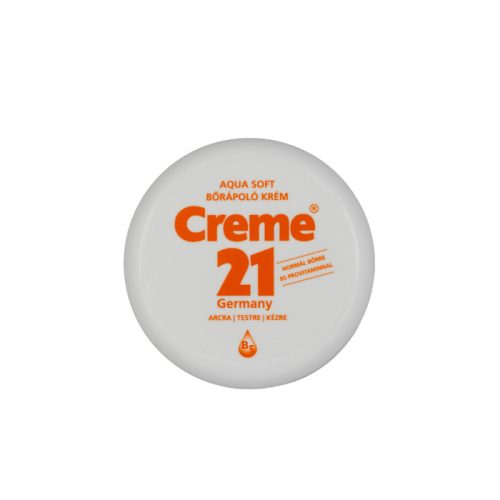 Creme 21 Aqua Soft  bőrápoló krém normál bőrre B5 provitaminnal arcra, testre, kézre 150ml