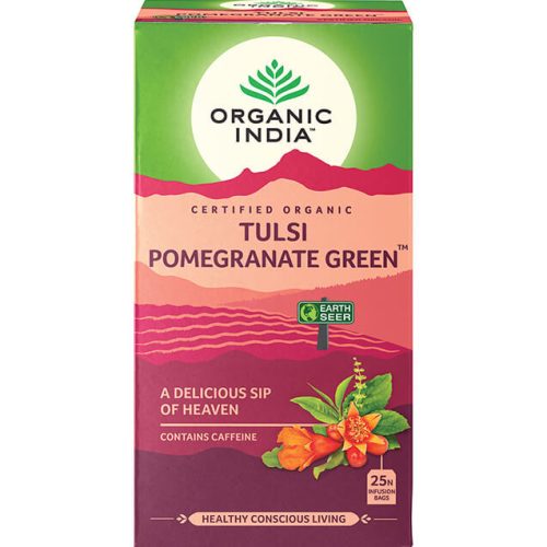 Organic India Tulsi Gránátalmás bio zöld tea